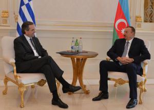 Meeting between Samaras and Aliyev 